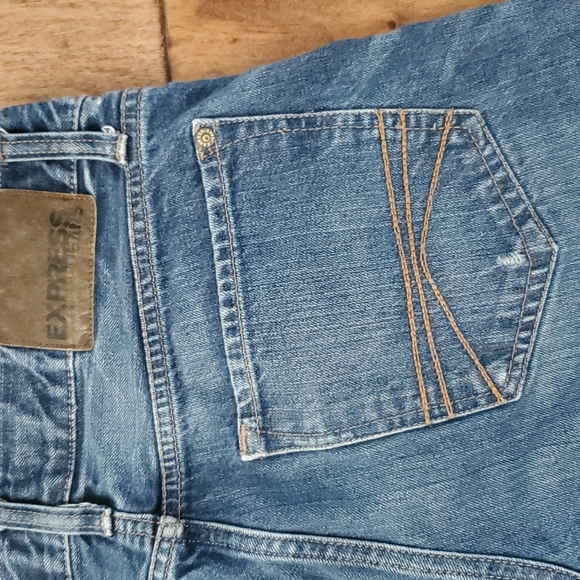 Men's Express Rocco Slim Fit Straight Leg Jean 30 x 32 - Picture 7 of 9